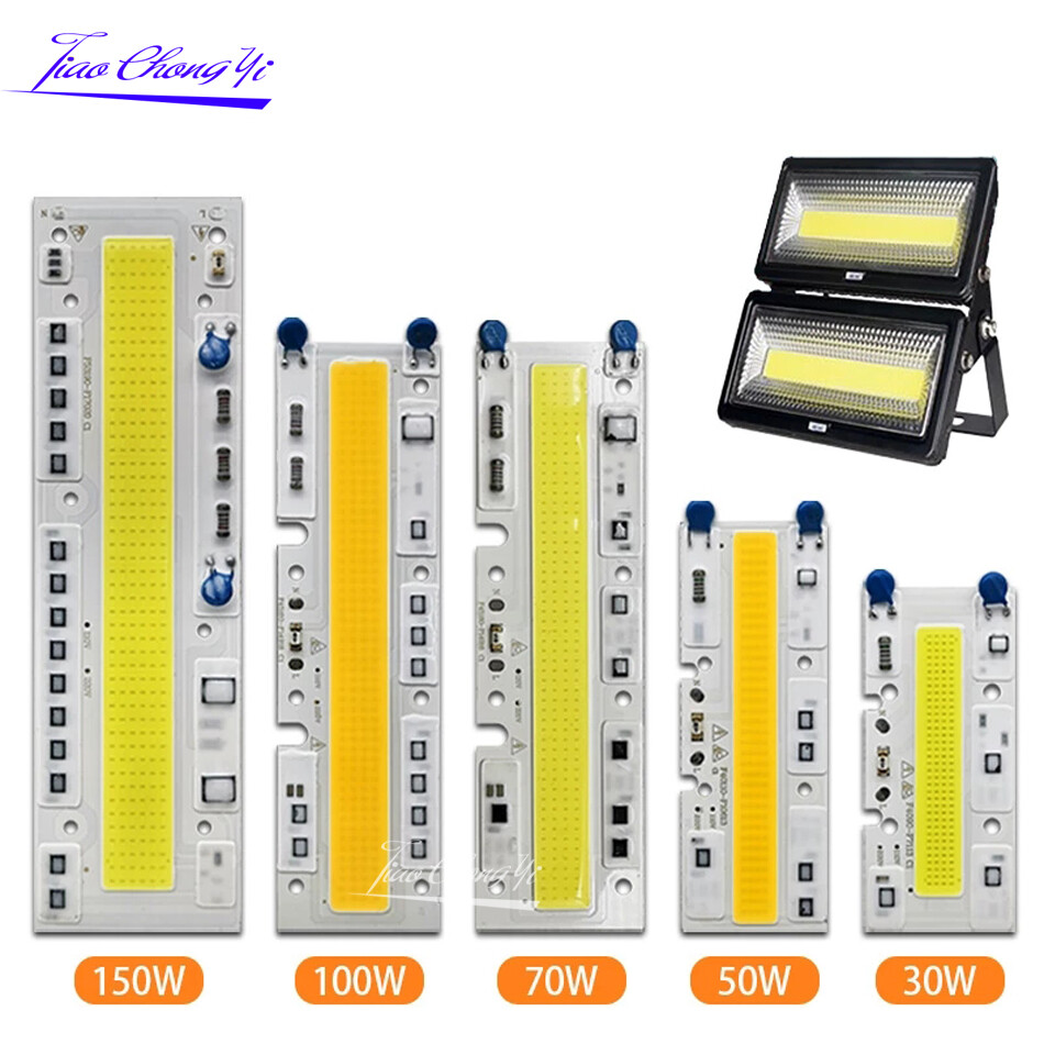 AC220V 110V 30W 50W 100W 150W LED COB Chip LED Lamp smart IC For LED Flood light
