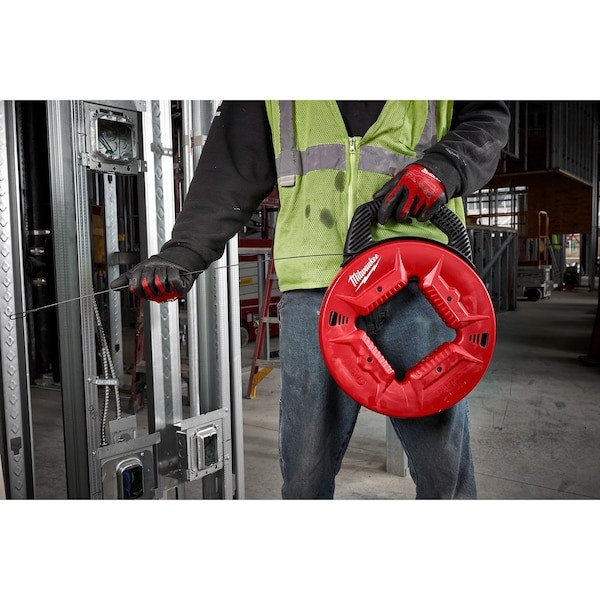 48-22-4178 240 ft. x 1/8 in Steel Fish Tape with Low Friction Case For Milwaukee