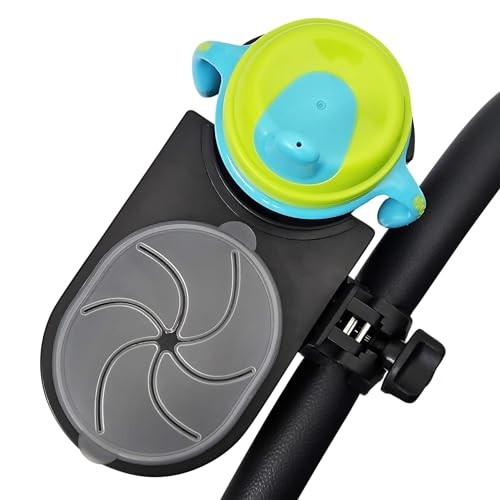 Universal Stroller Snack Tray Attachment | Stroller Cup Holder Flap Top