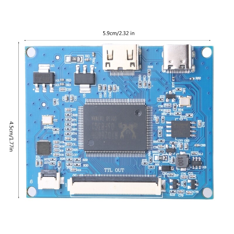 50Pin LCD Panel Controller Board LCD Display Screen Driver Board Support GT911