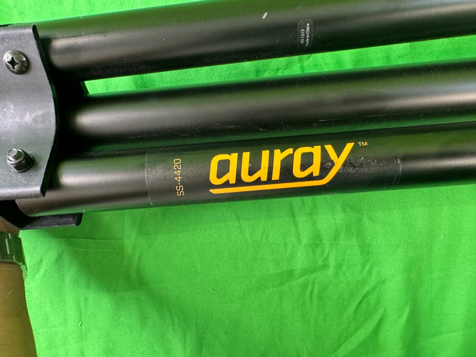 Auray Height-Adjustable Steel Speaker Stand with Tripod Base