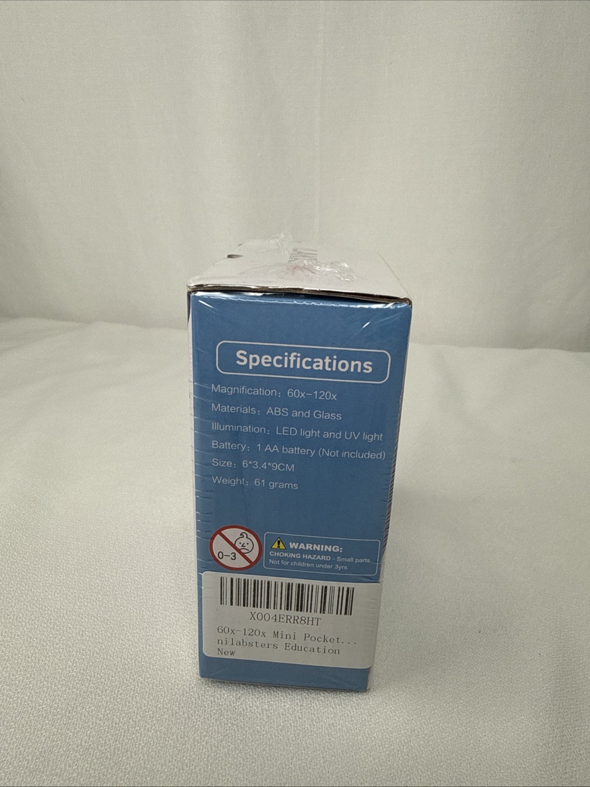 LAKWAR Mini Pocket Microscope 60x–120x, Portable Handheld, New & Sealed