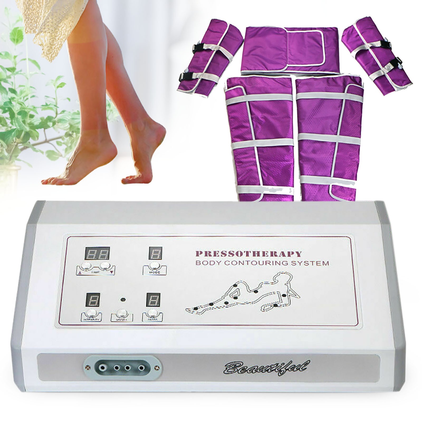 Air Pressure Pressotherapy Lymphatic Drainage Weight Loss Machine , Slimming Set