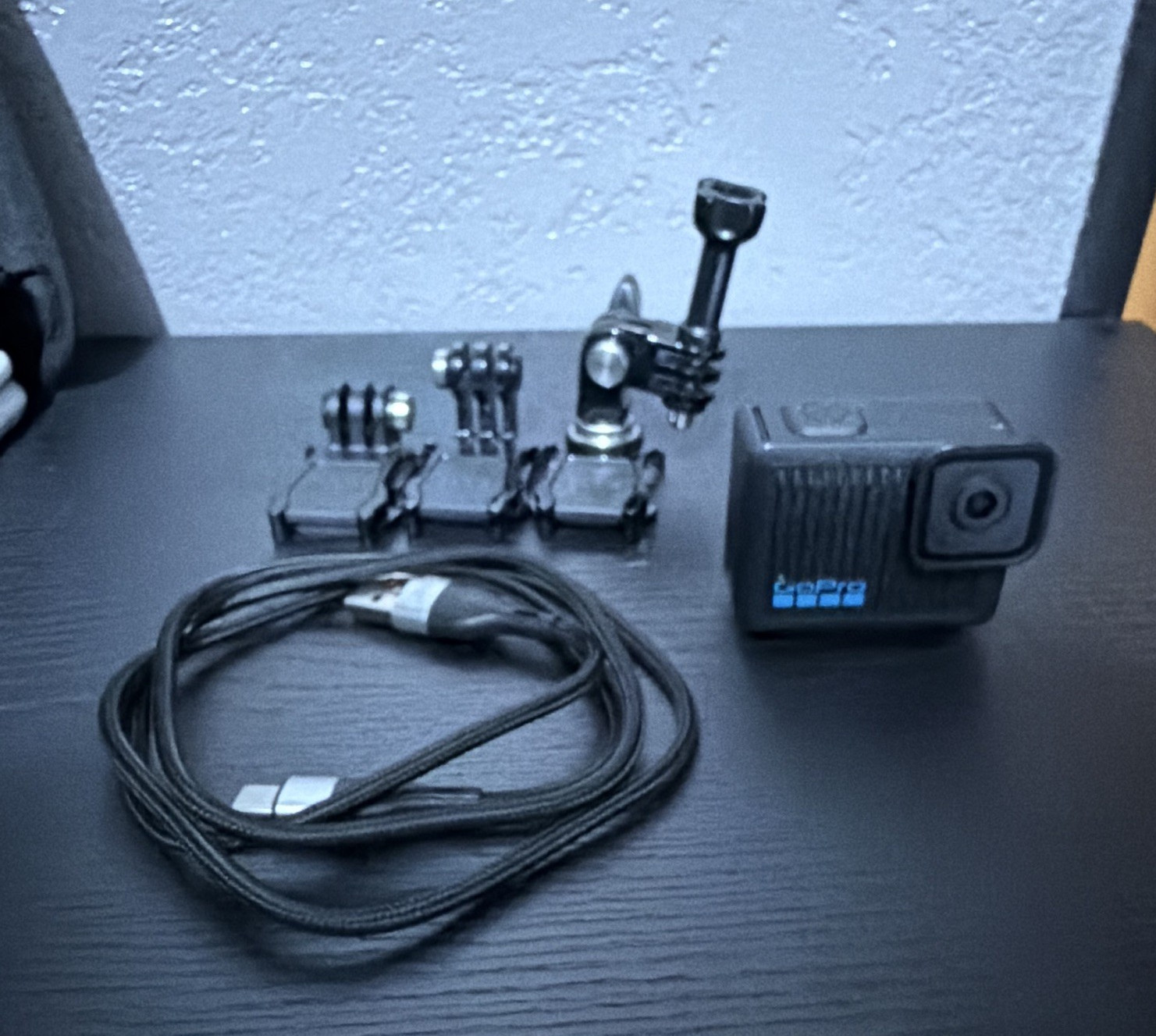 GoPro HERO 4K Touchscreen Action Camera Black w/ Mounts USB-C Cable
