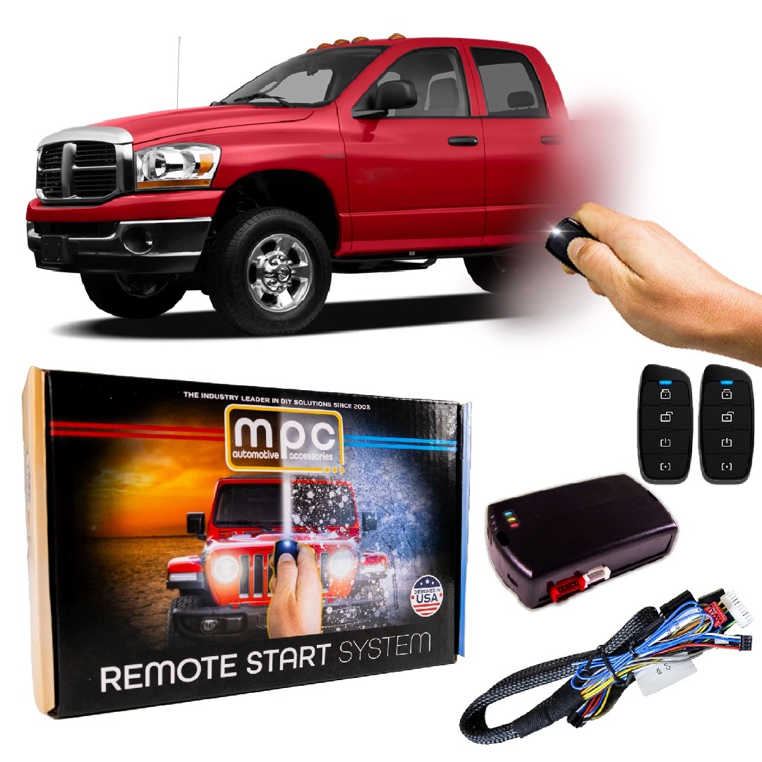 Plug-n-Play (2) 4-Button 2-Way Remote Start Kit For 2008 Dodge Ram 2500