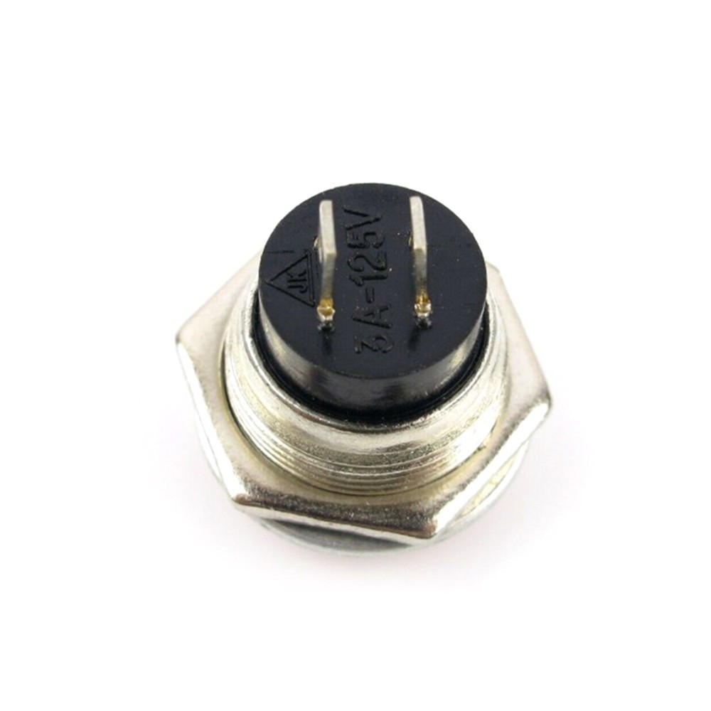 10* Small Self-Reset Round Button Head Power Switch Circle Kill Button Switch N