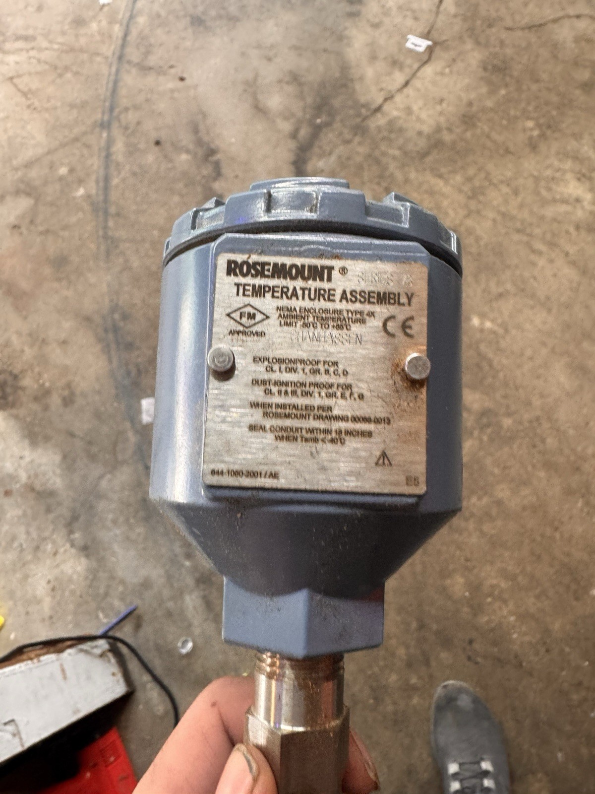 Rosemount Series 78 Temperature Assembly With Probe  00644-1050-2001