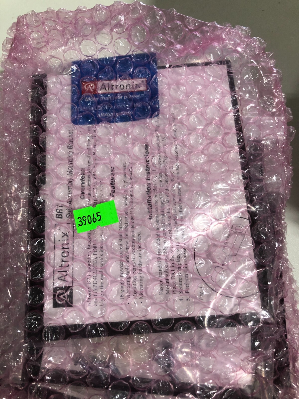 Altronix BR1 Sub-assembly Mounting Bracket - Sealed