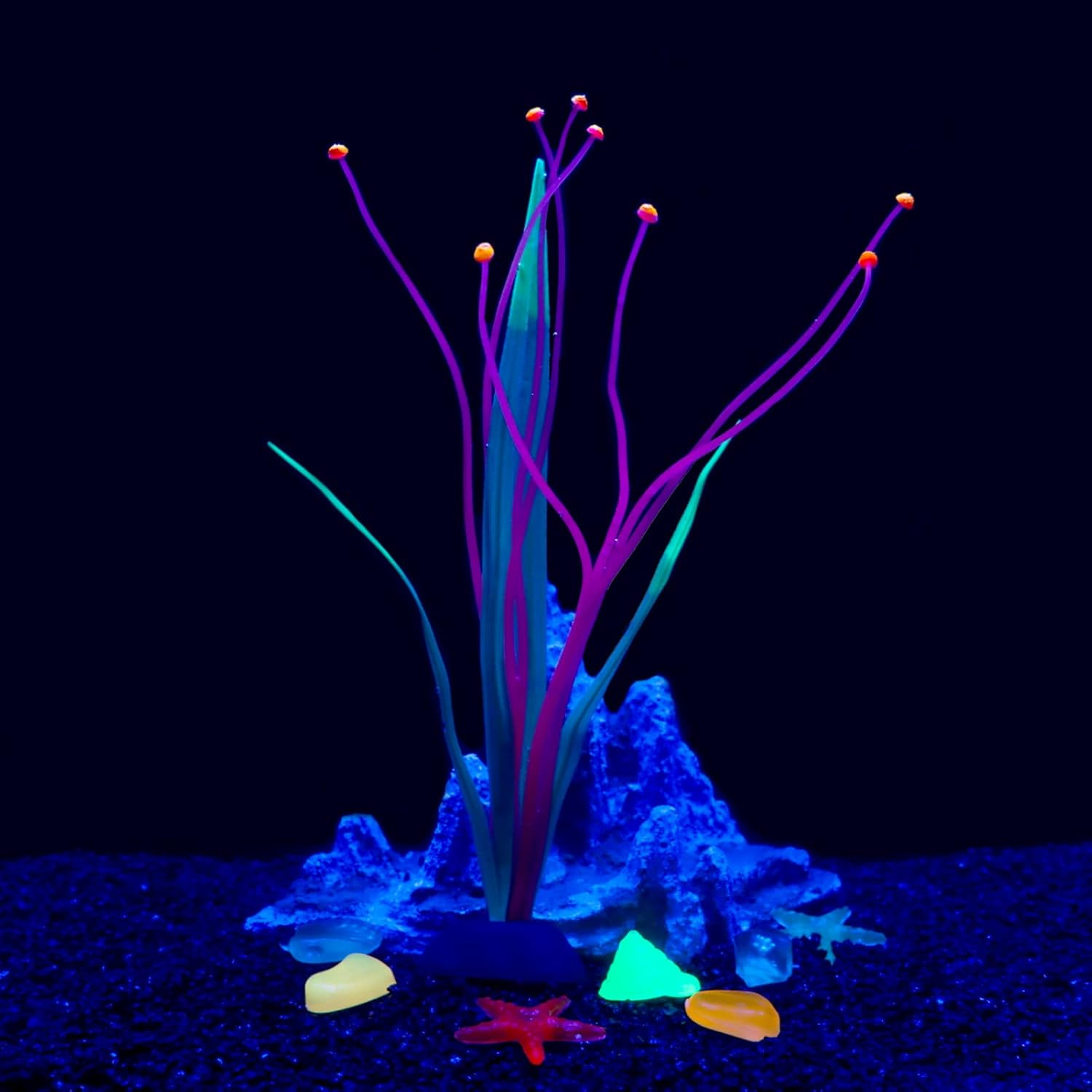 Fish Tank Decorations Aquarium Decorations Glowing Aquatic Plants Artificial Sil