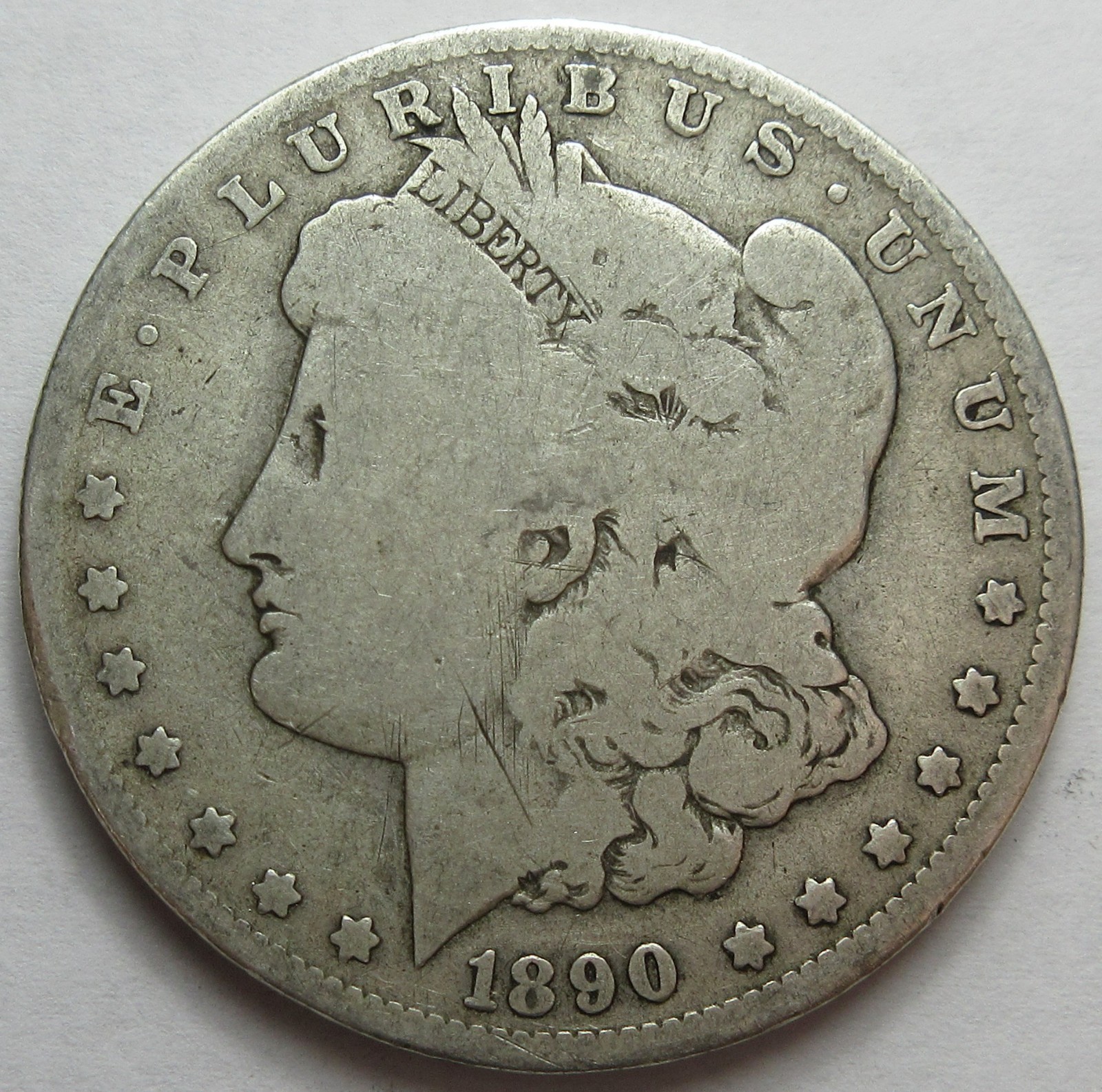 1890-O Silver Morgan Dollar (#428e)
