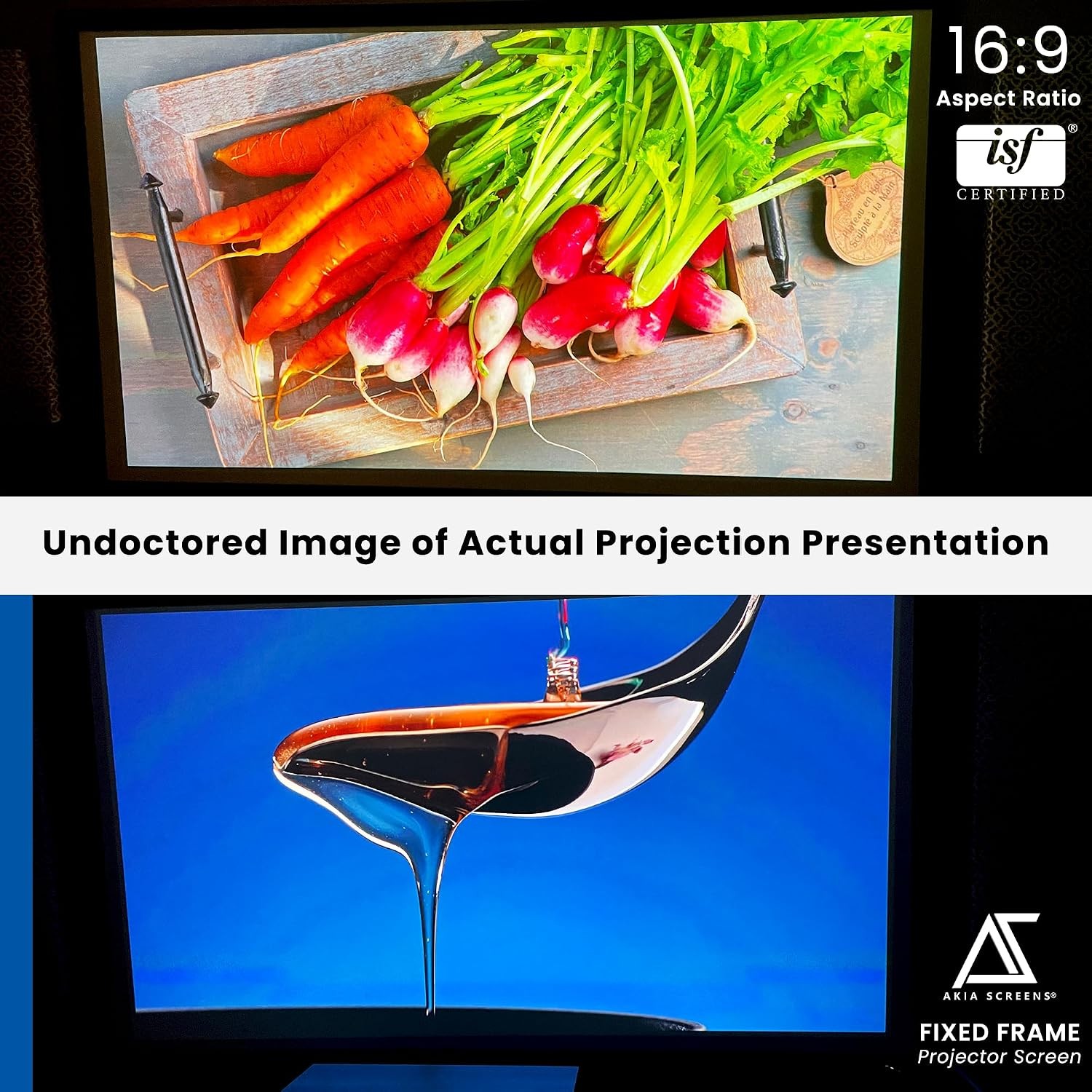 120-Inch 16:9 Fixed Frame CINEWHITE Wall Mount Projector Screen 120-Inch