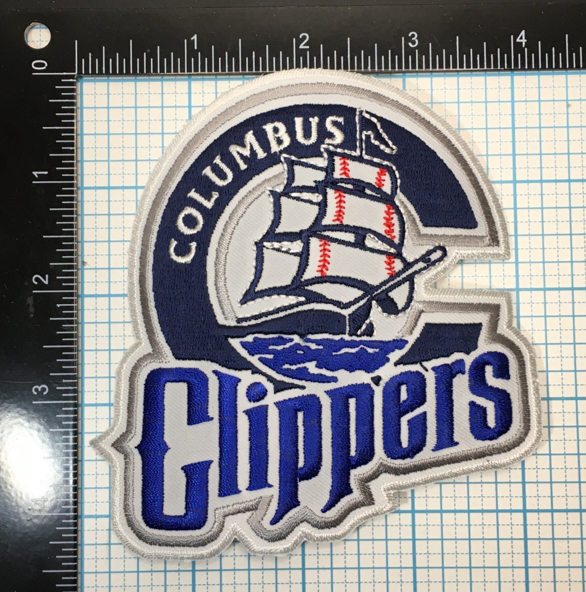 1996-2000 COLUMBUS CLIPPERS IL MINOR LEAGUE BASEBALL VINTAGE 4.5" TEAM PATCH C1