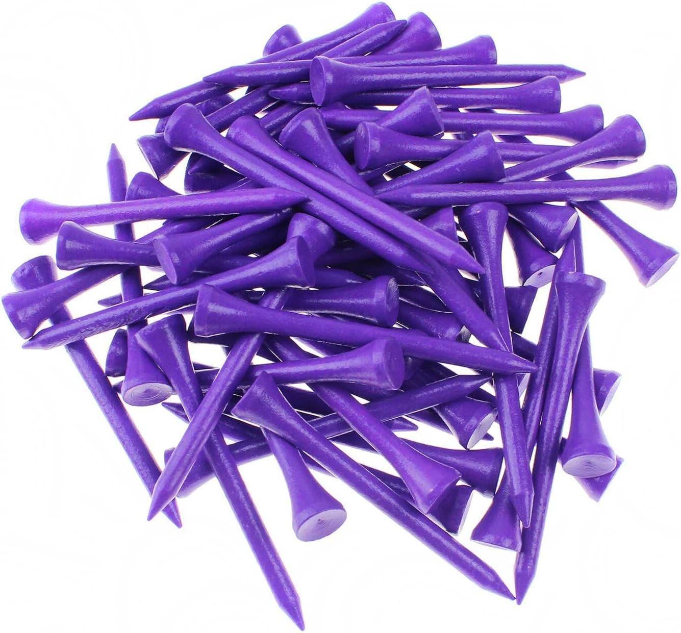 Crestgolf Golf Tee 2-3/4 inch Deluxe Pack of 100 2-3/4", Purple
