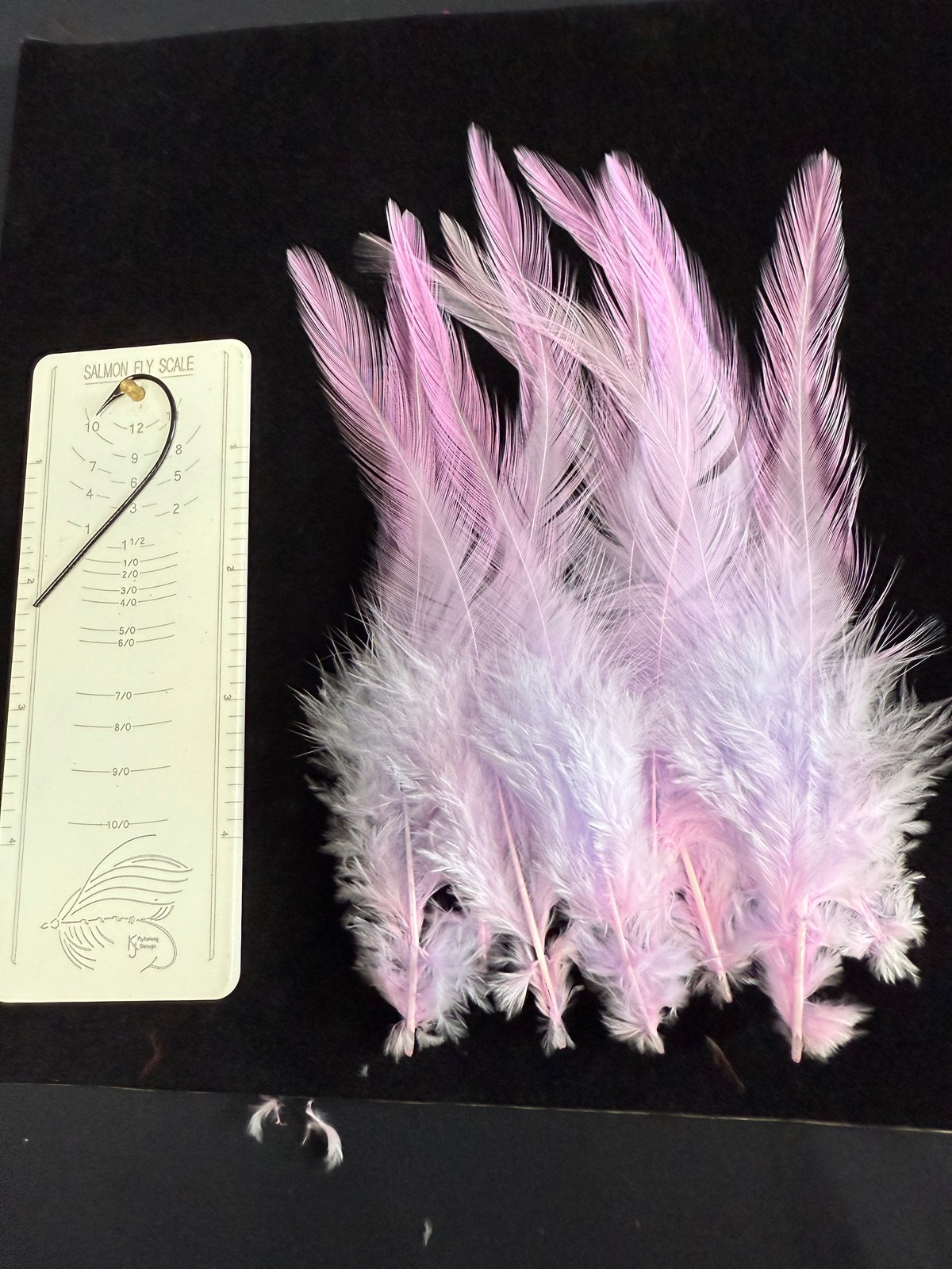 Premium Vintage Domestic Custom Dyed Hand Picked Rooster Hackles