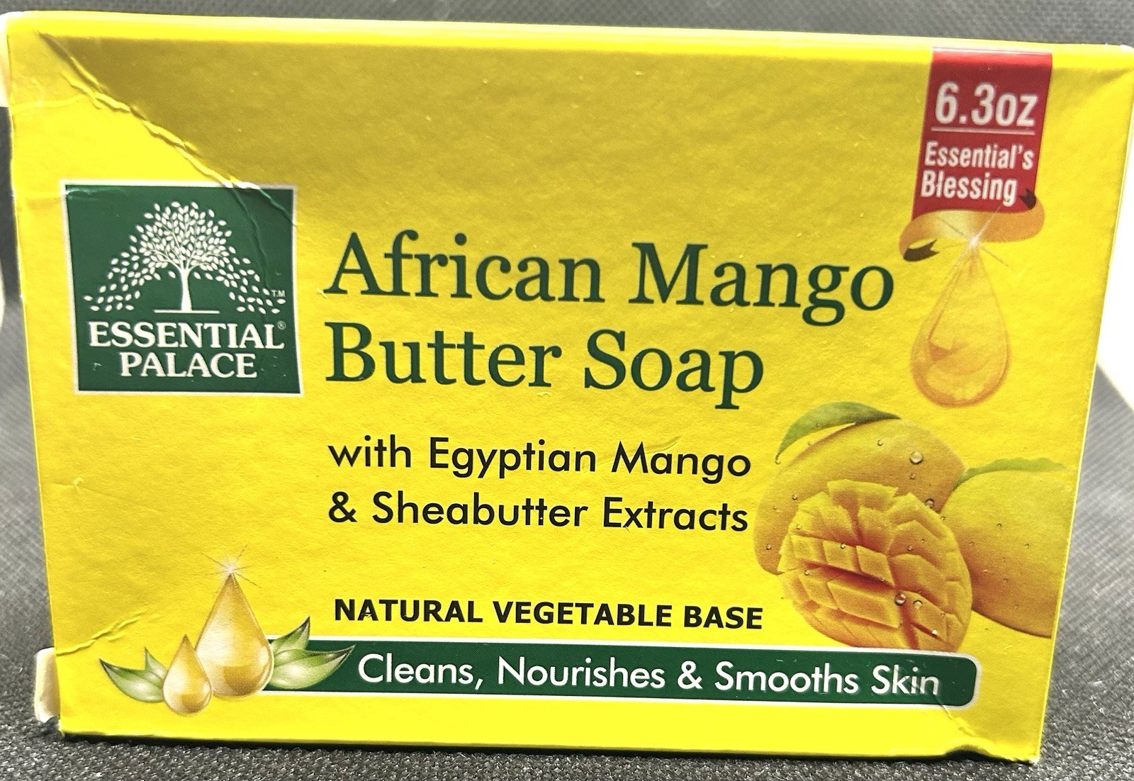 Halal African Mango Butter Vegetable Base Bar Soap 2 Piece-6.3 oz Size Each Bar