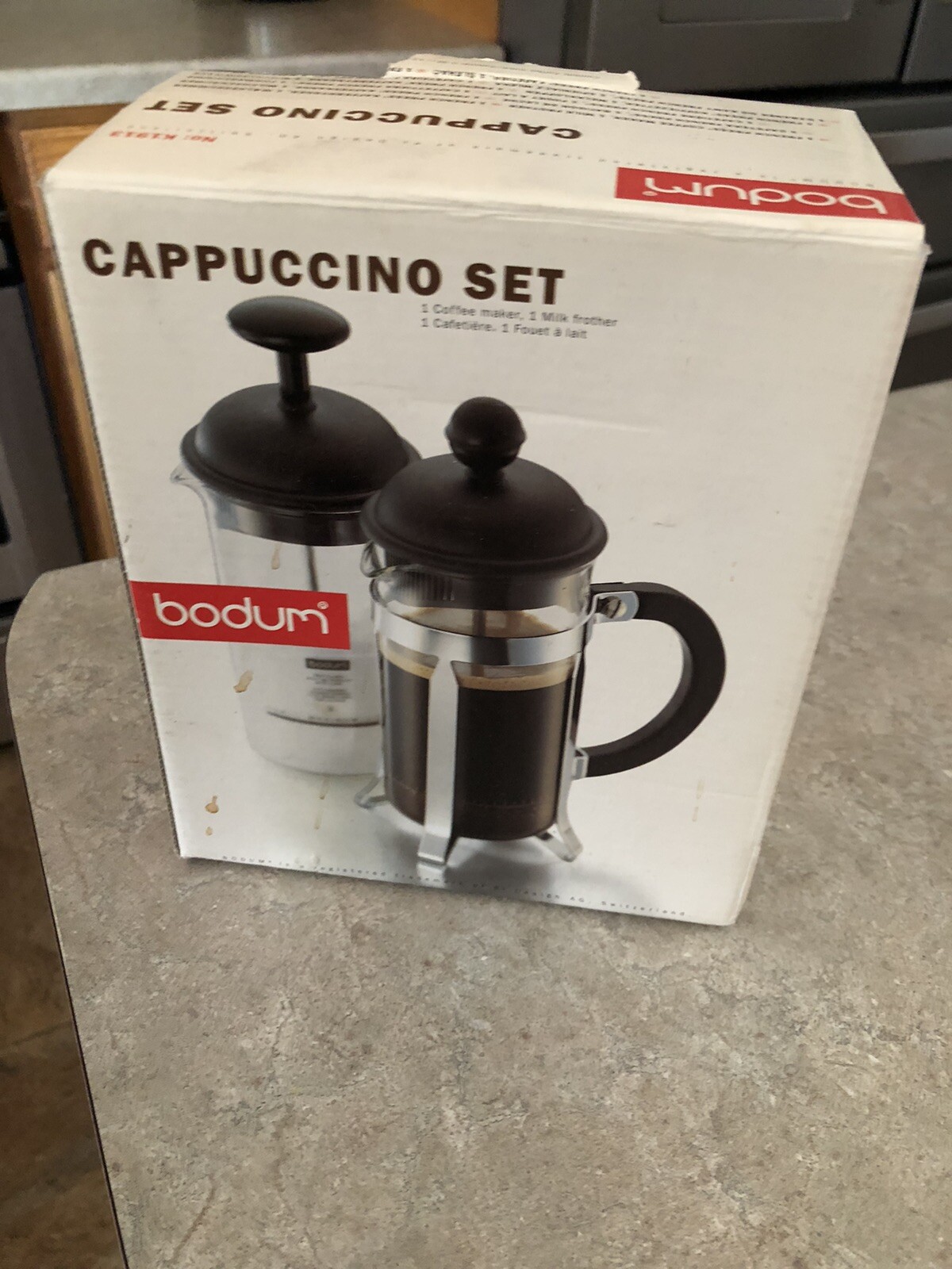 Bodum Cappuccino Set NIB! NEW! (box shows wear)