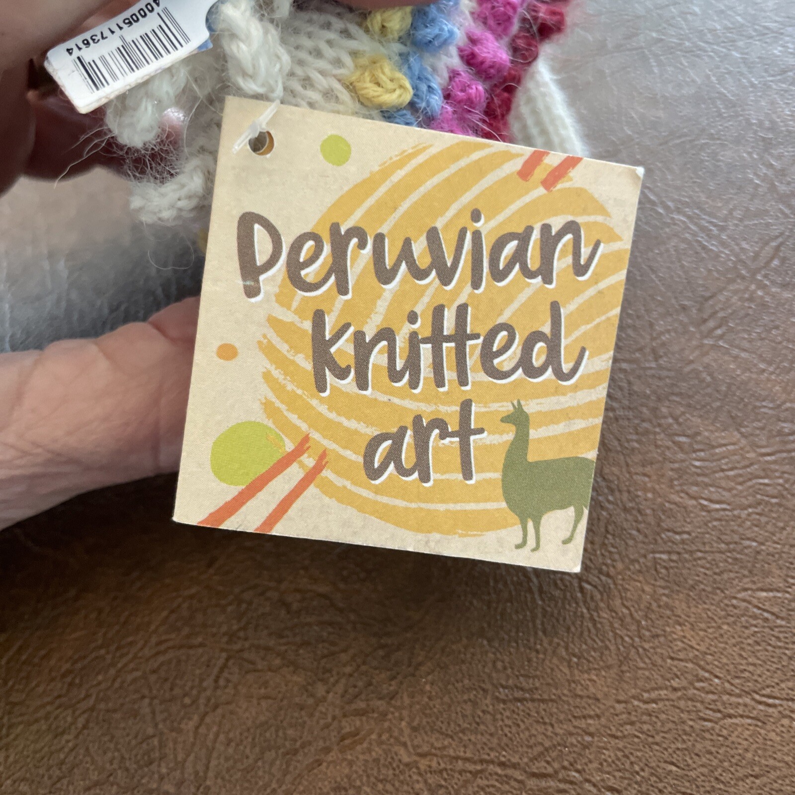 Peruvian Knitted Llama NWT