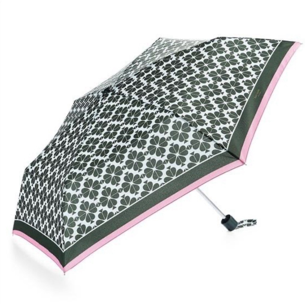 Kate Spade New York Women's Compact Deep Green Mutli Umbrella