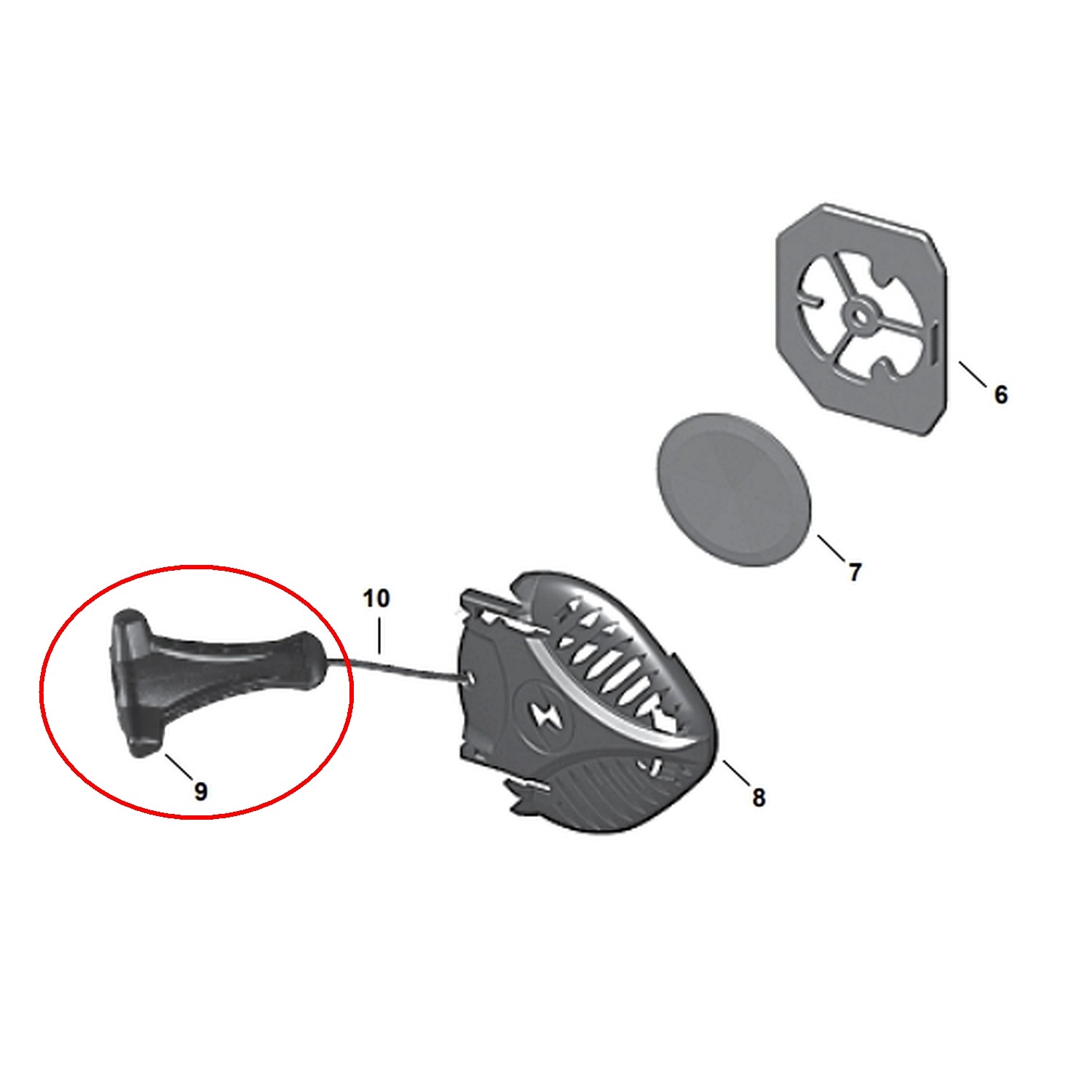 SF-1: Quick Release Pull Knob for AquaLung Jackets - AquaLung BCD Pull Knob