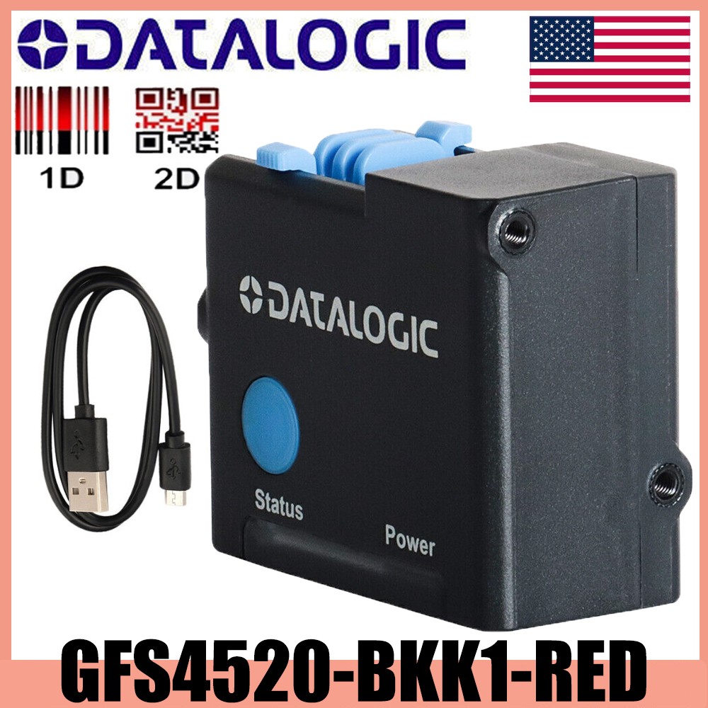 Datalogic GFS4520-BKK1-RED 1D 2D Fixed Modules Barcode Scanner with USB Cable