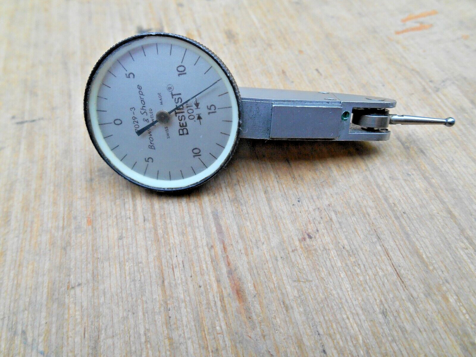 BROWN & SHARPE 7029-3 BESTEST DIAL INDICATOR .001"