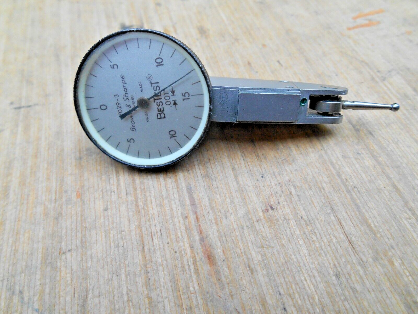 BROWN & SHARPE 7029-3 BESTEST DIAL INDICATOR .001"