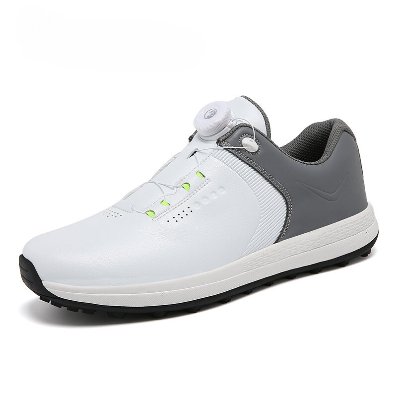 Men Fashion Swivel Buckle Golf Shoes Breathable Walking Shoes Training Sneakers