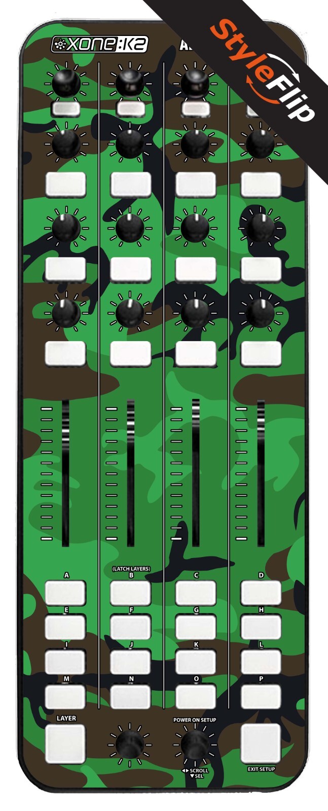 Allen & Heath XONE K2 Skins | Green Camo | Protective Decal | StyleFlip Skins