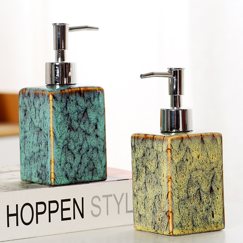350ml Ceramic Soap -Shampoo Dispenser, Bathroom-Kitchen Accessory