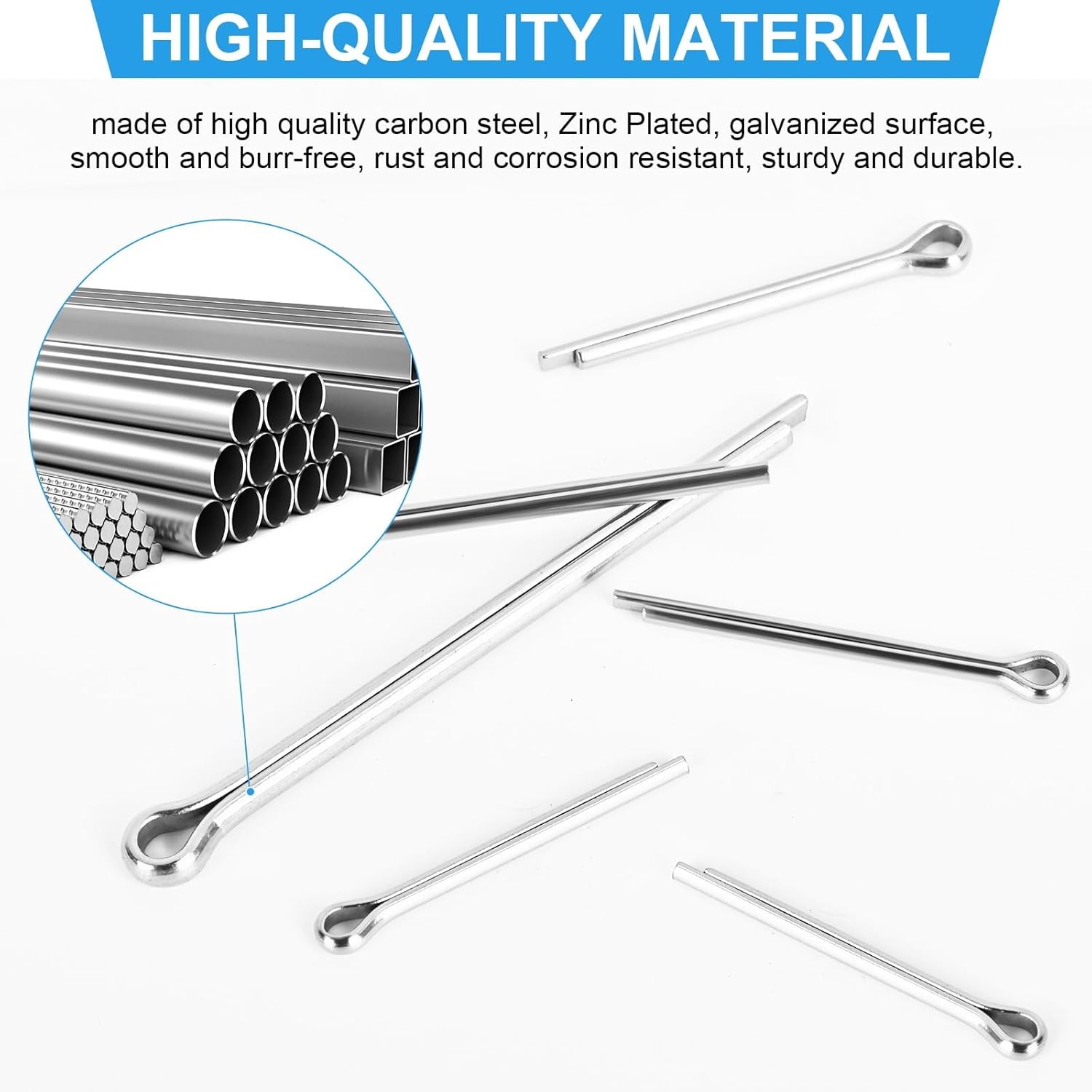Cotter Pin Assortment 304 Stainless 180 Pcs New