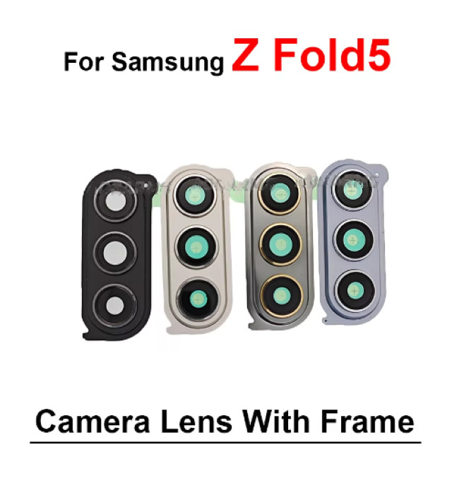 For Samsung Galaxy Z Fold 5 Back Camera Lens Glass Repair Replacement+Adhesive