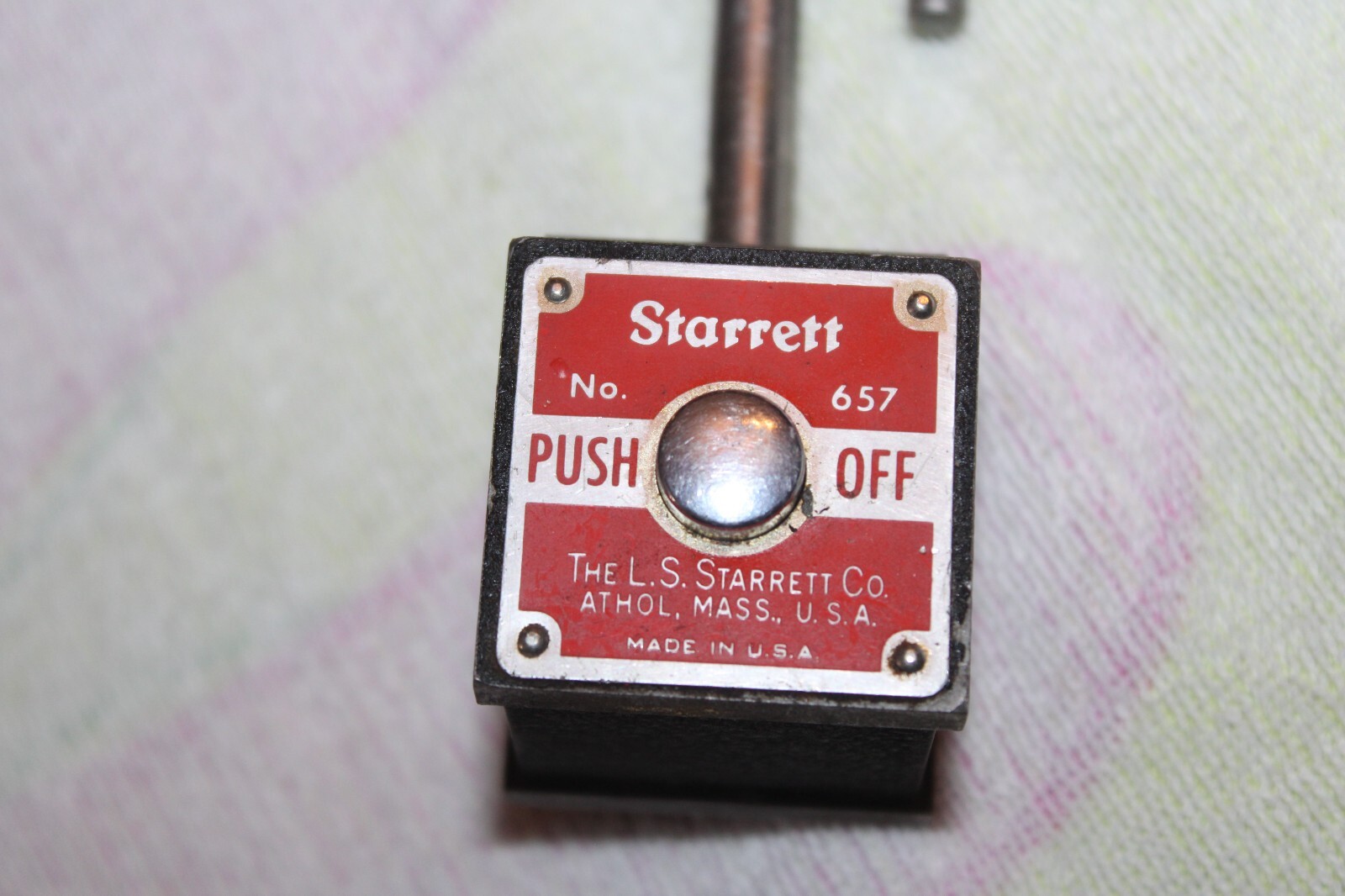 Starrett 657 Magnetic Base Indicator Holder