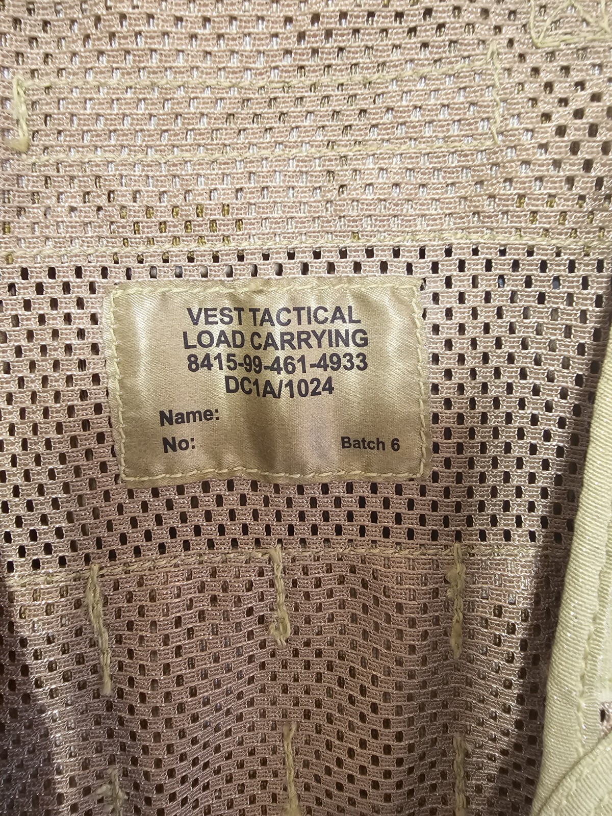 New Tactical Load Carrying Vest Desert Camo
