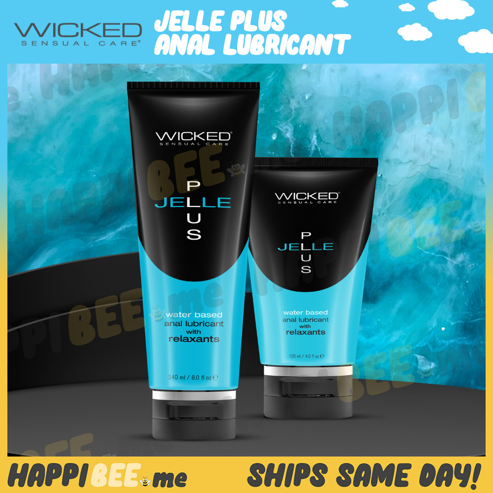 Wicked JELLE PLUS Water Lubricant🍯Wet Glide ANAL Ease Relax AQUA Lube Gel Eze