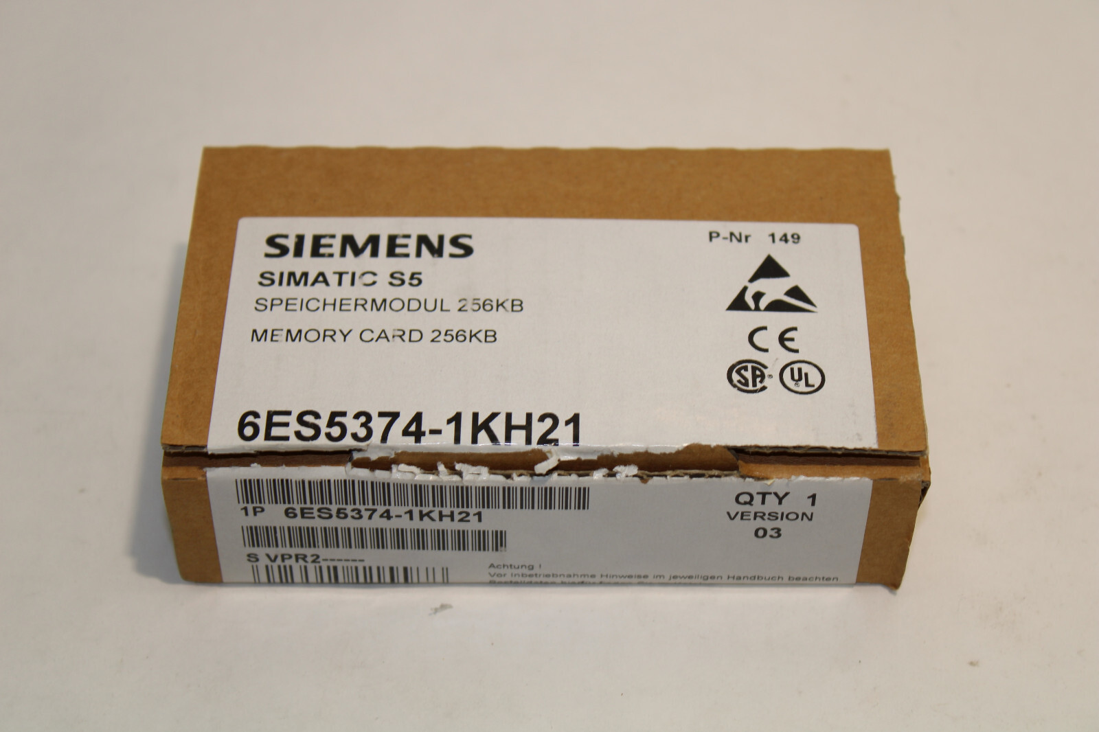 Siemens 6ES5374-1KH21 Memory Card 256KB NEW