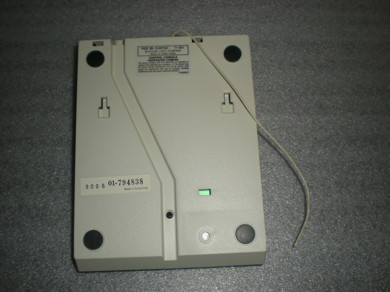 New SCHLAGE Keepsafer Compak Control Console unit Base 71-051 N205237 E4W793