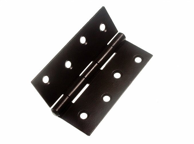 Pair Of Door Butt Hinges (1838) Black Japanned Steel 100mm ( 4 Inch ) - NEW Ones