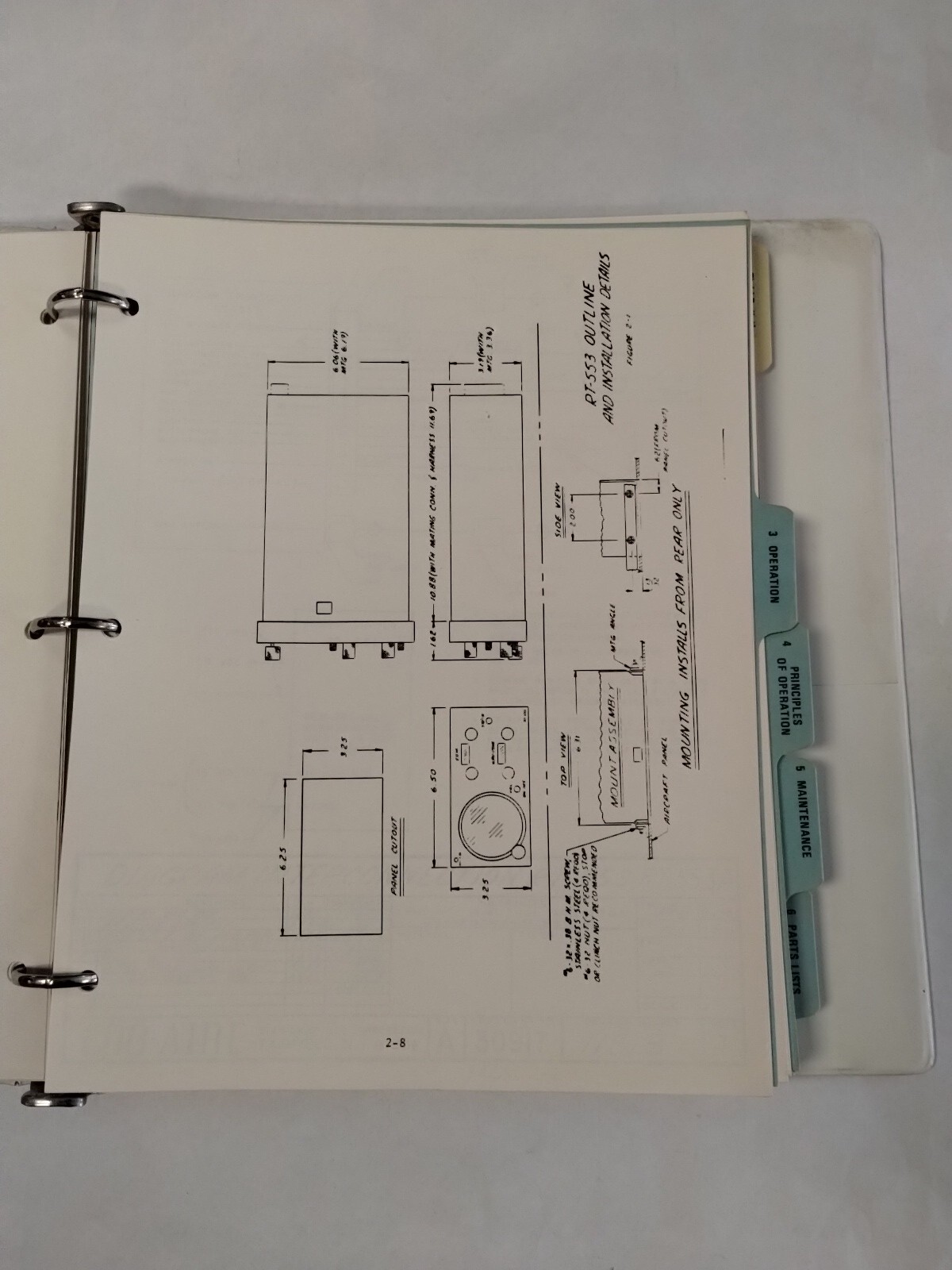 Edo-Aire RT-553, RT-553A NAV/COM System Technical Manual-Original