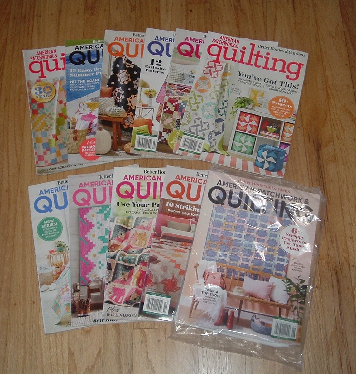 10 Better Homes and Gardens American Patchwork & Quilting Magazines