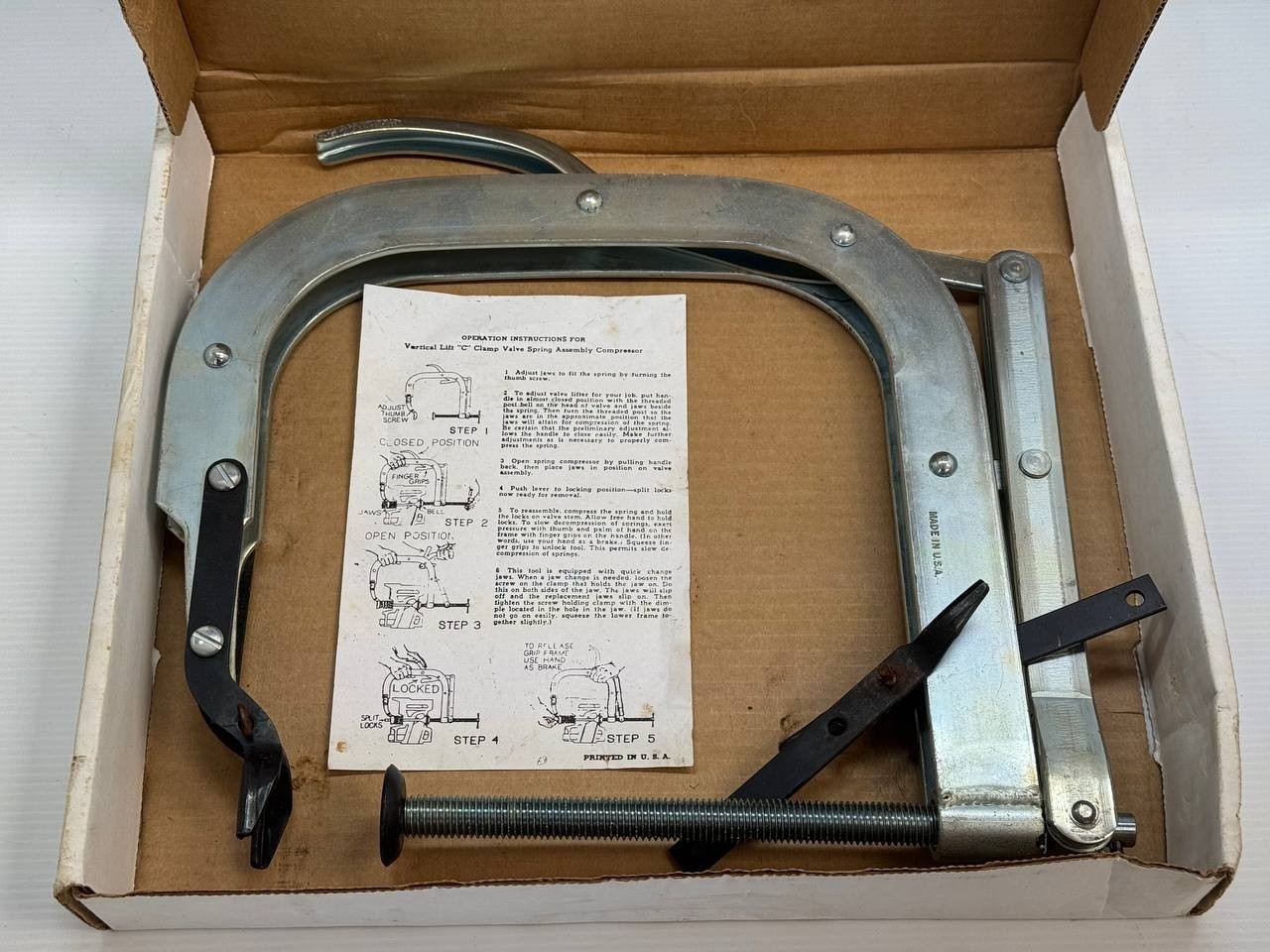 Vertical Lift "C" Clamp Valve Spring Assembly Compressor USA Made