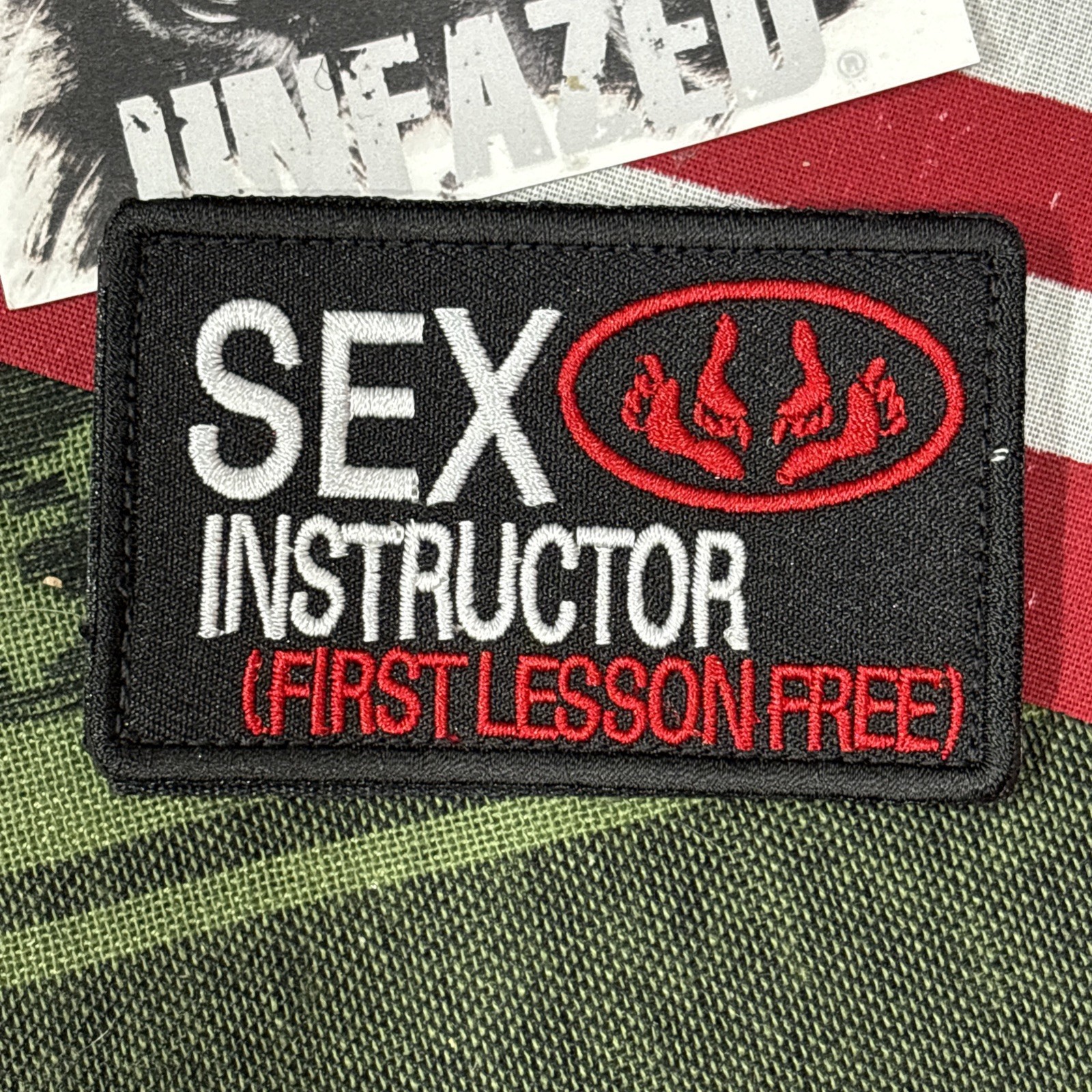 First Lesson FREE… Morale Patch ~2x3 Hook & loop Gear Patch