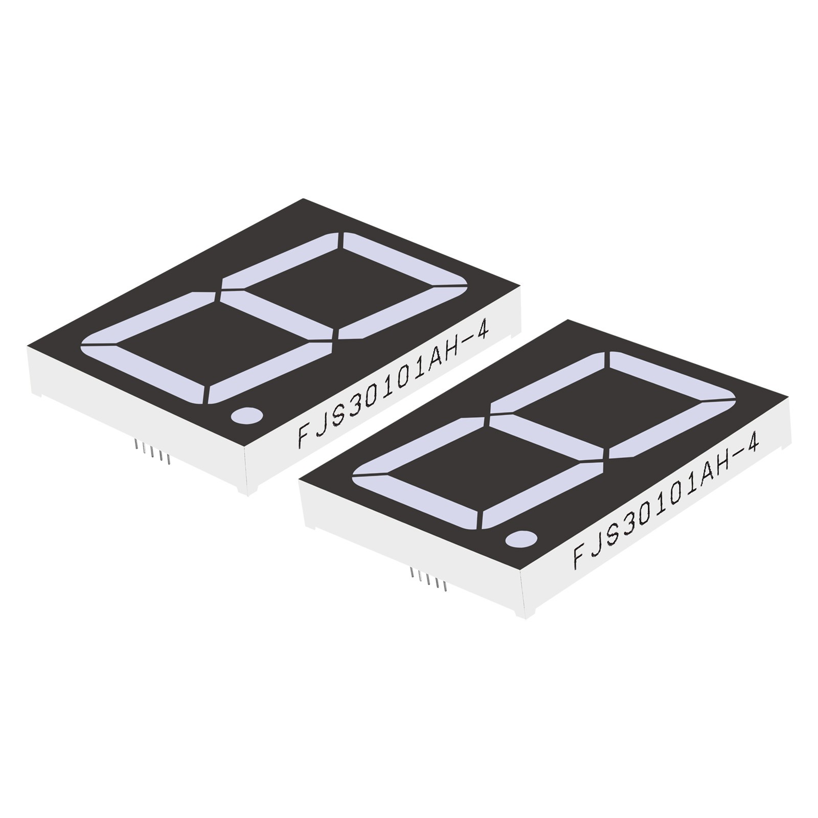 2Pcs 10Pin 2.6"x3.4"x0.5" Common Cathode 7.2V LED Display Digital Tube Red