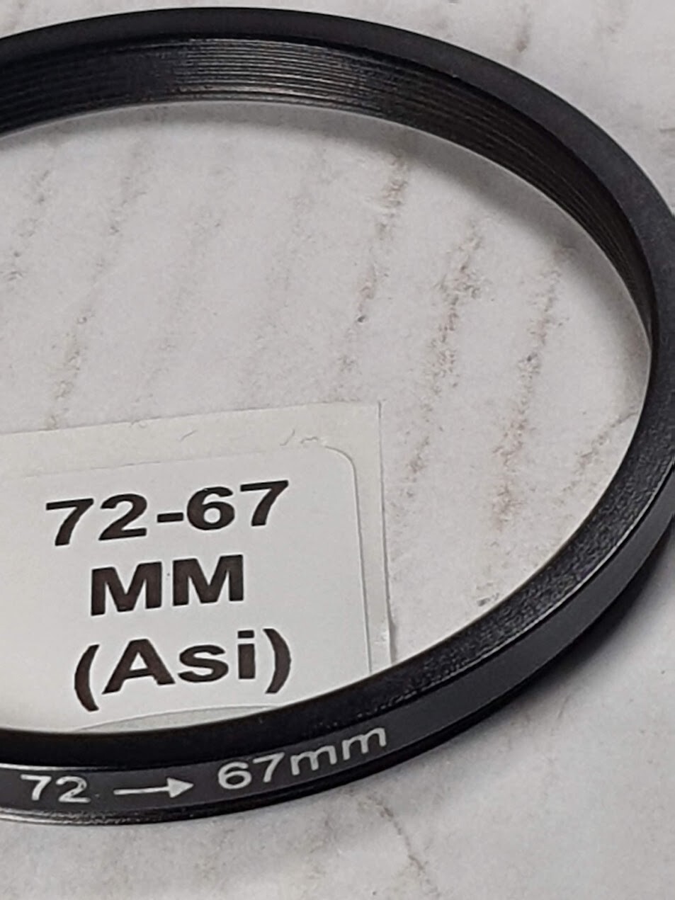 72-67mm Step-Down Lens Filter Converter Adapter Ring 72mm-67mm Metal E72 to E67