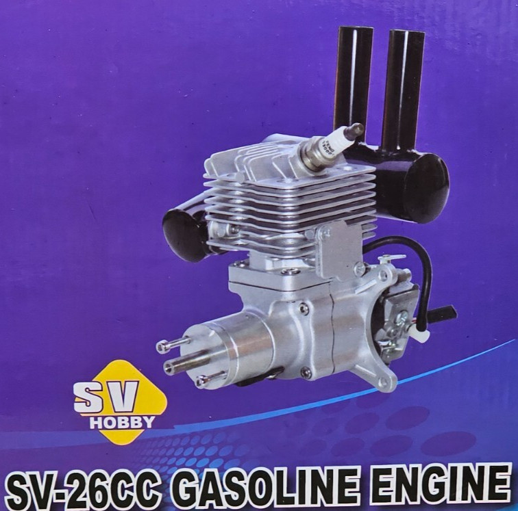 NEW SV-26CC RC Gas Model Airplane Engine w/Rcexl Ignition C-Spec V-2