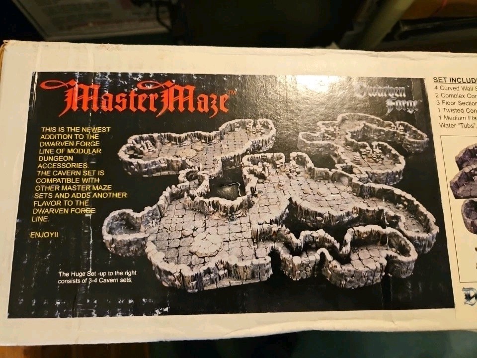 DWARVEN FORGE MASTER MAZE CAVERN SET NEW IN OPEN BOX