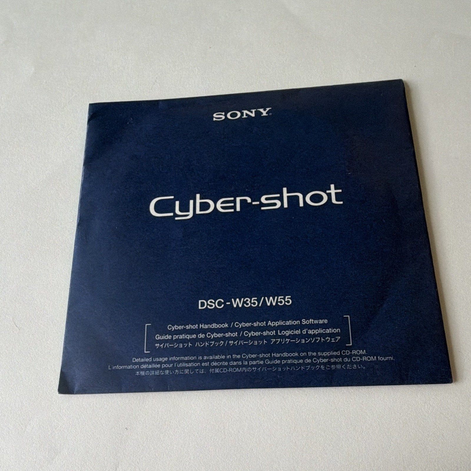 Sony Cyber-shot DSC-W35/W55 Application Software CD-ROM v2.0.05 Win 2K/XP