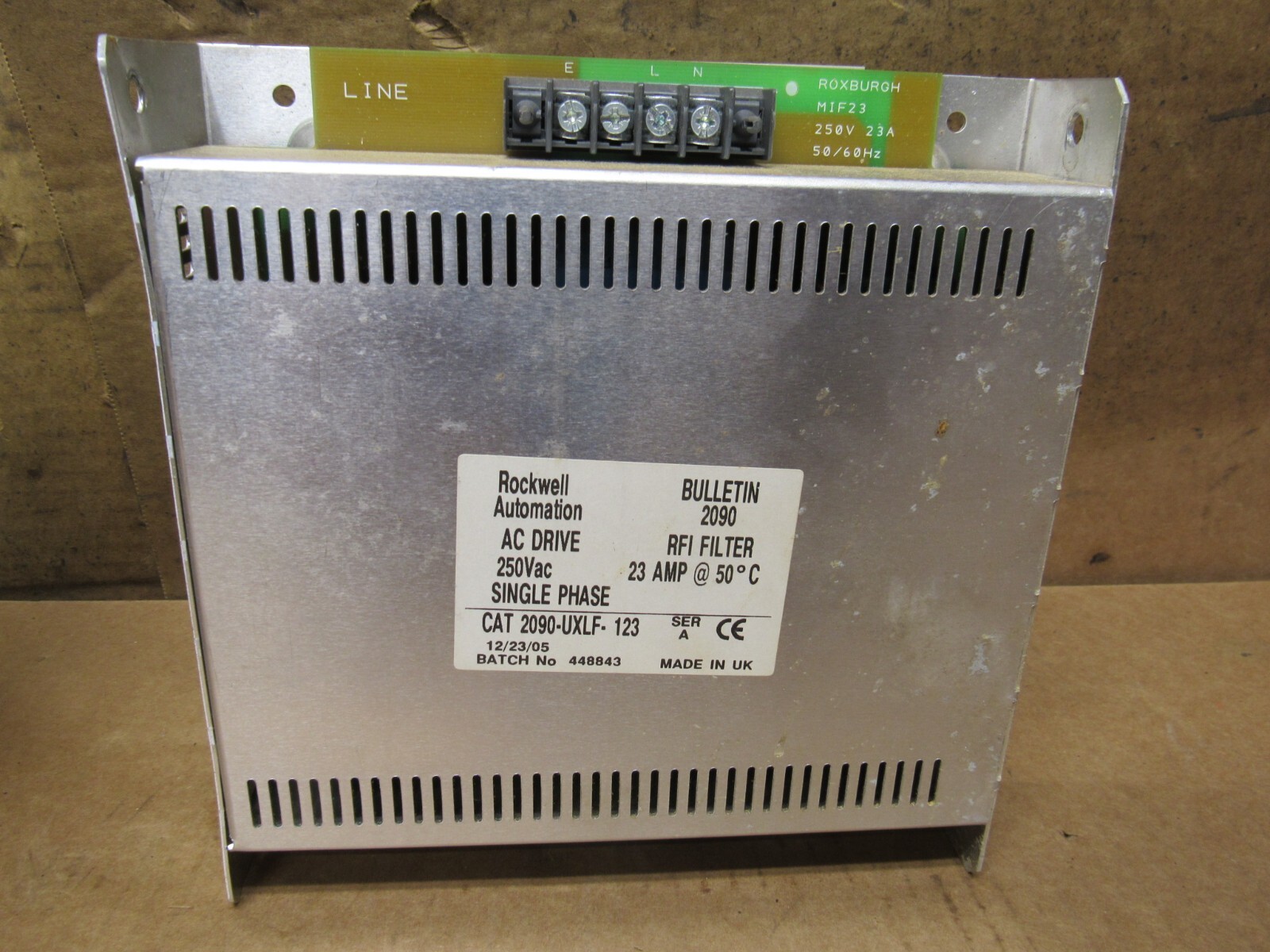 Allen Bradley 2090-UXLF-123 Ser A RFI Filter
