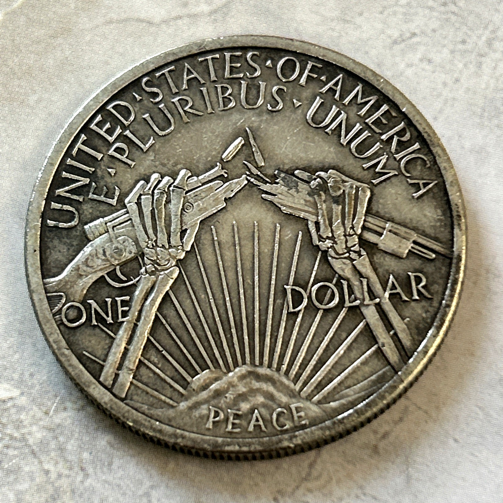 *End The Violence Now* Fantasy Pocket Collectible Flip Coin Token 39mm