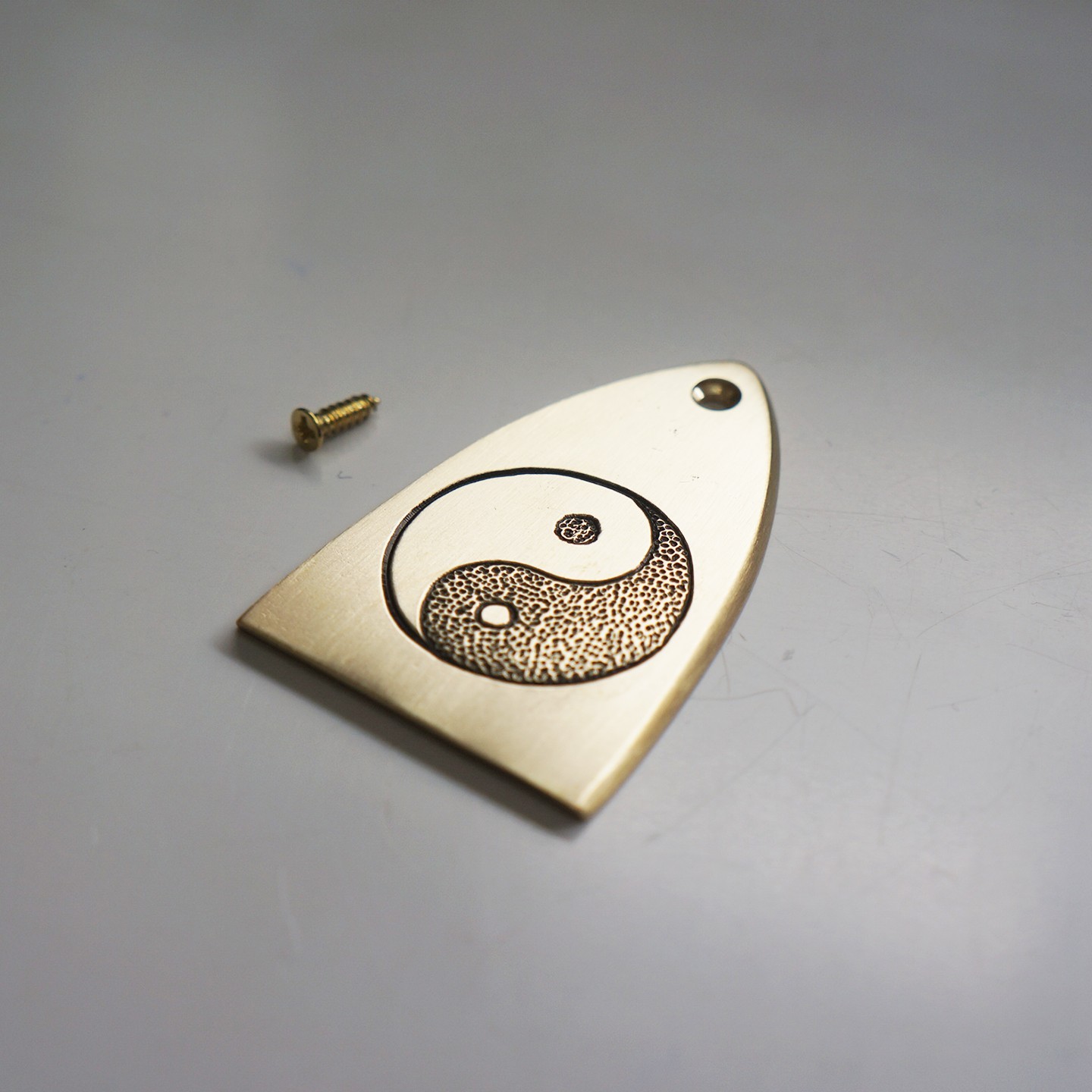 Handmade the Great ultimate Tai Chi brass truss rod cover fit PRS guitars prs-B9