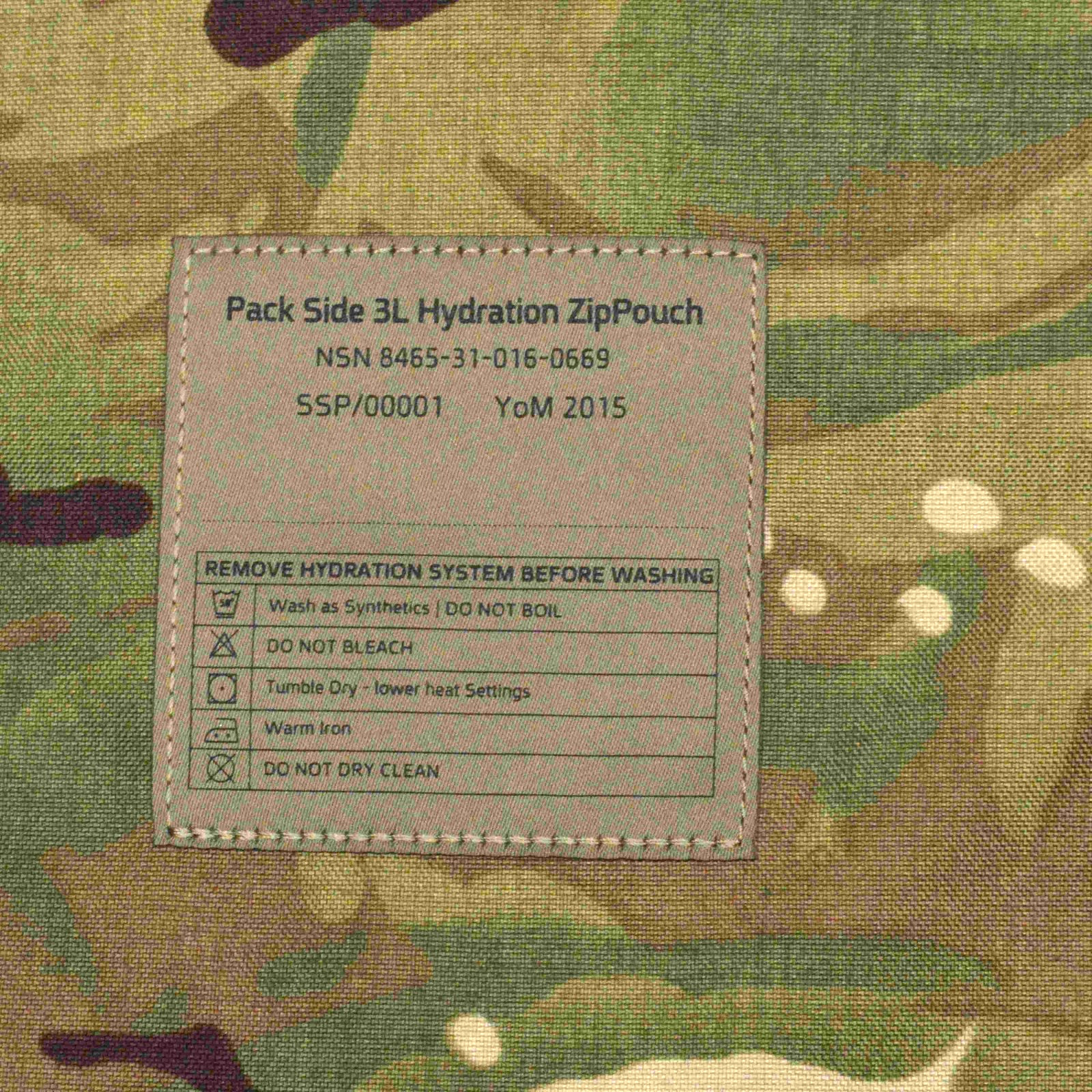 British Army MTP 3L Hydration System Water No Bladder